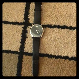 Genuine Leather Movado Watch